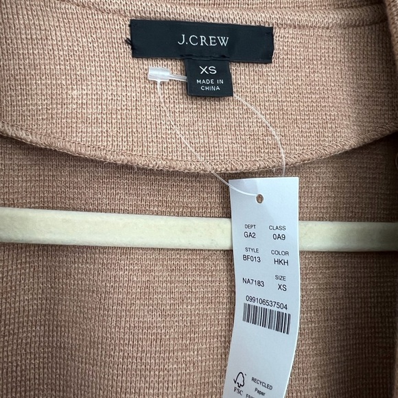 NWT J Crew sweater blazer Camel - Picture 2 of 4